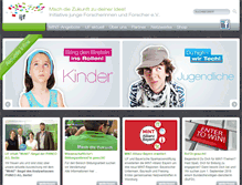 Tablet Screenshot of initiative-junge-forscher.de